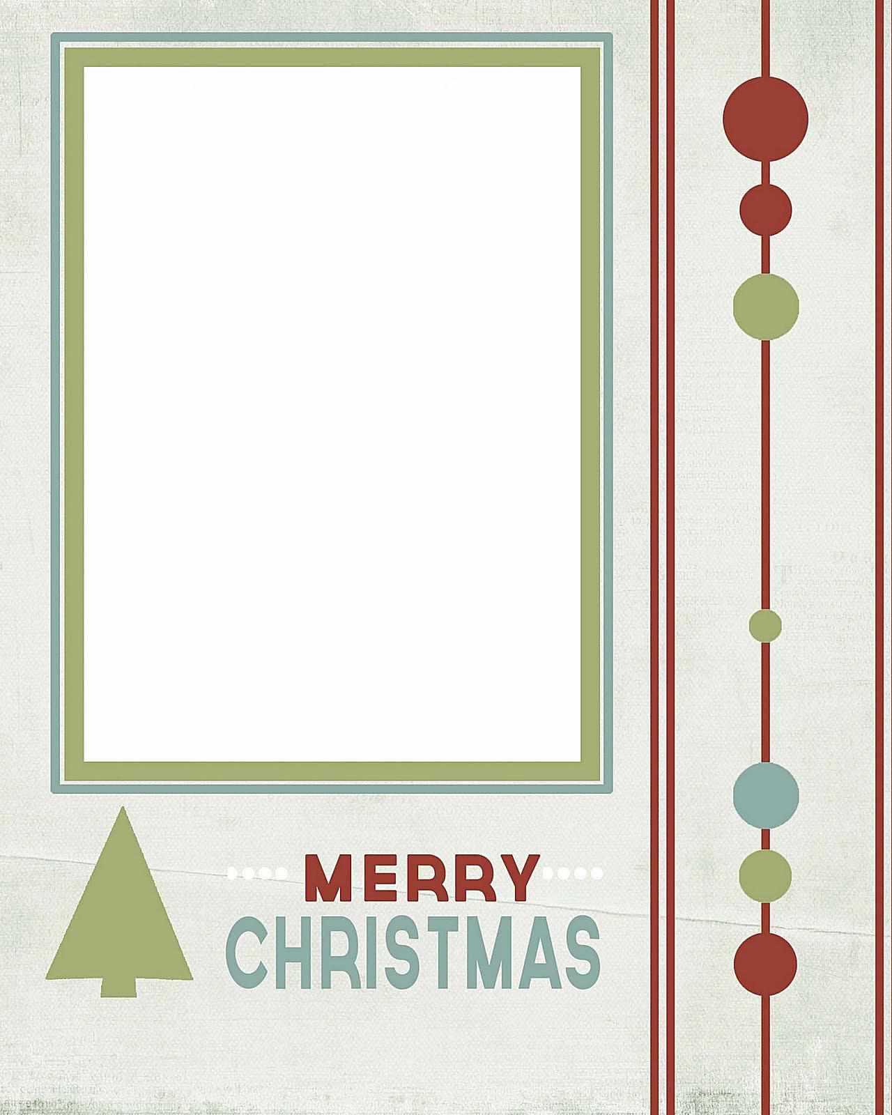Holiday Card Templates Free Printable
