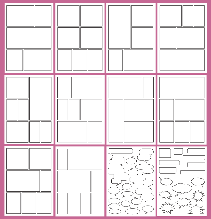 Free Printable Comic Strip Template Pdf