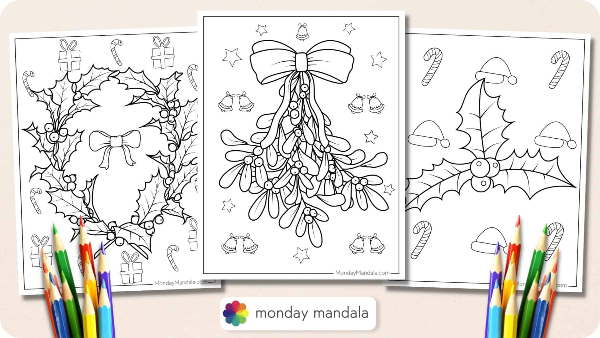 Free Printable Mistletoe Template