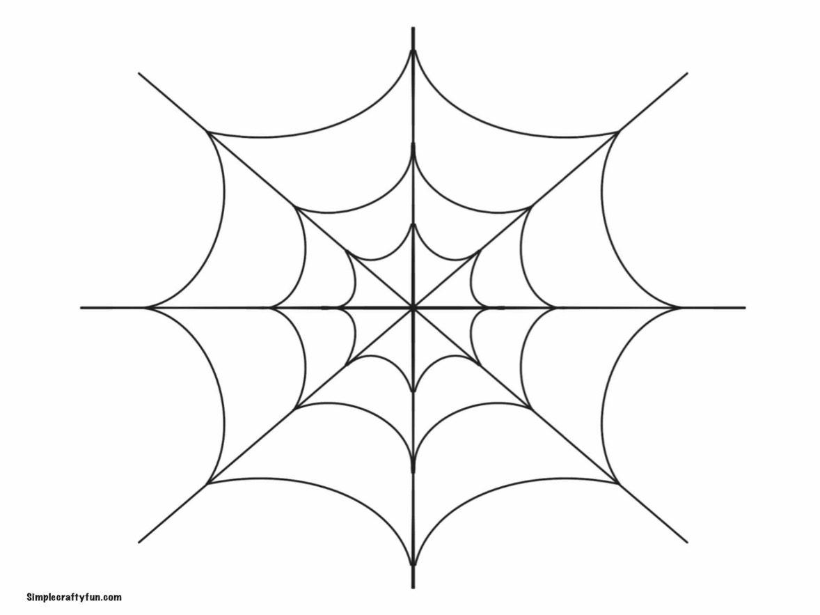 Free Printable Spider Web Template