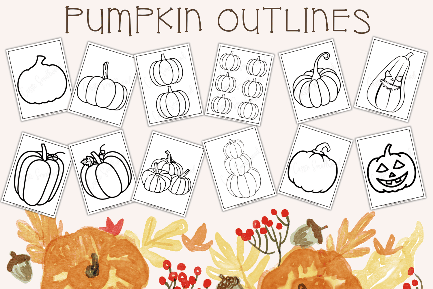 Free Printable Pumpkin Template