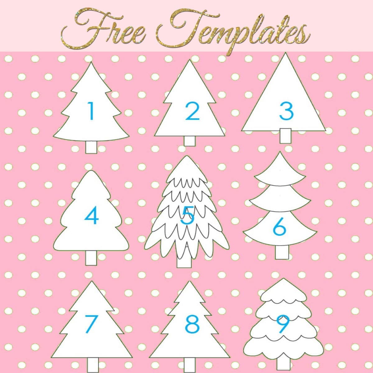 Free Printable Xmas Tree Template