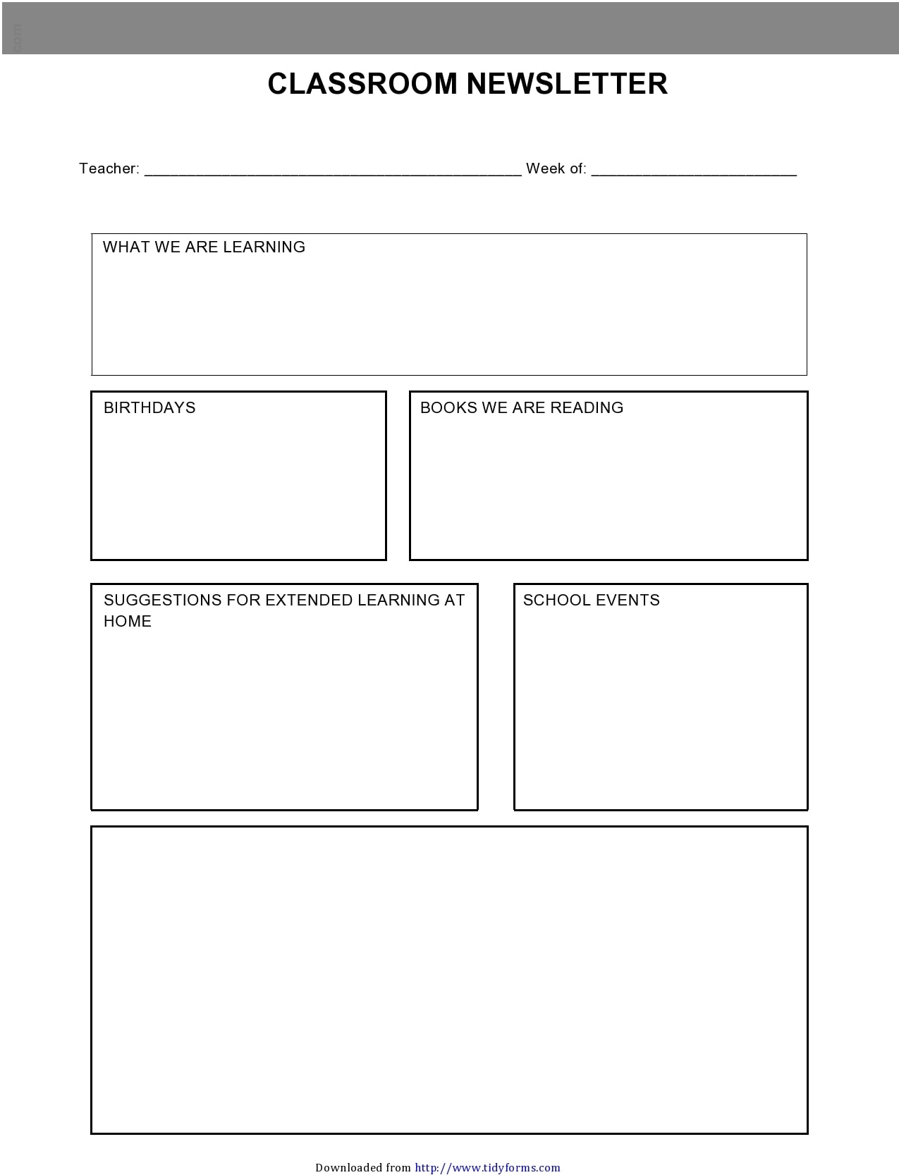 30 Editable Classroom Newsletter Templates Weekly Monthly 