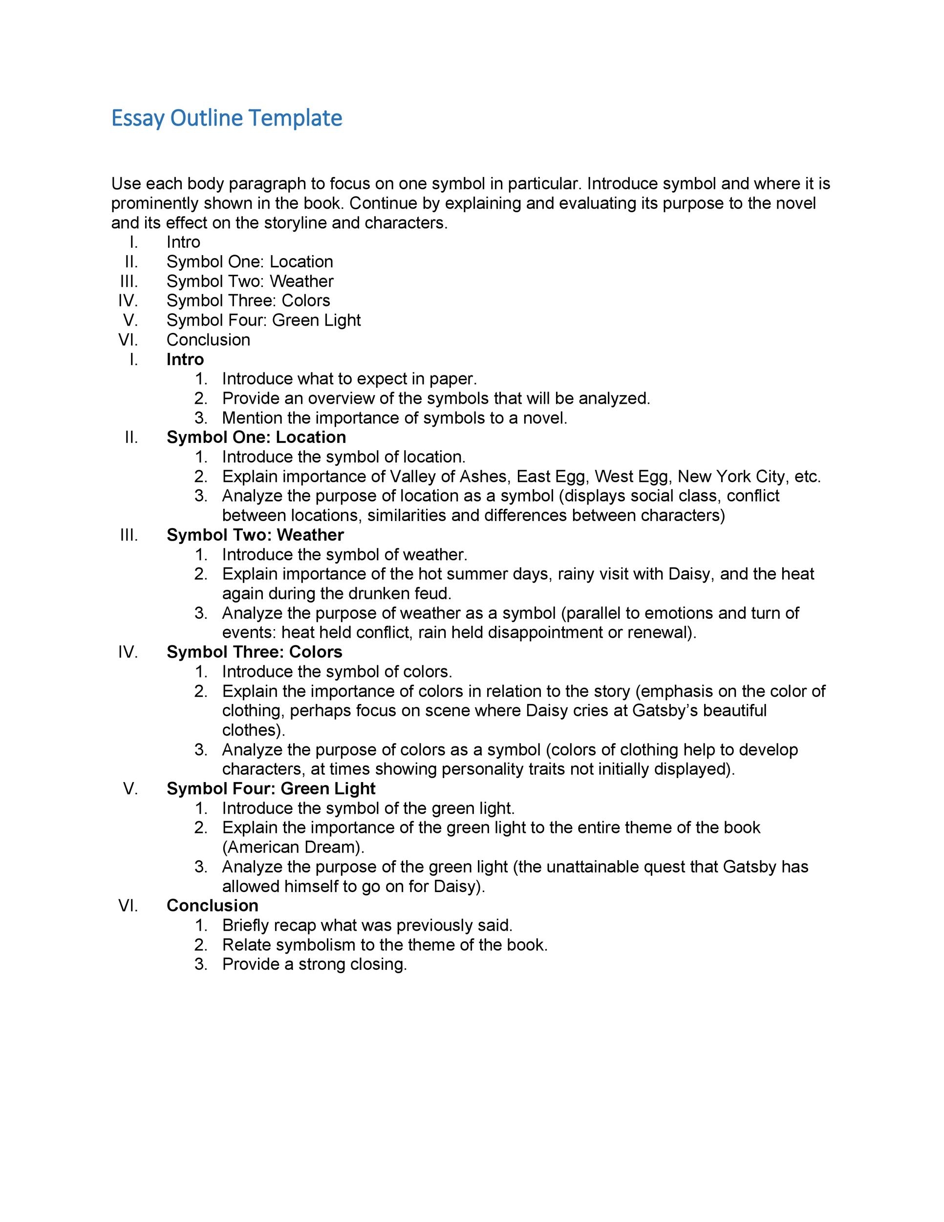 Free Printable Narrative Essay Template With Examples