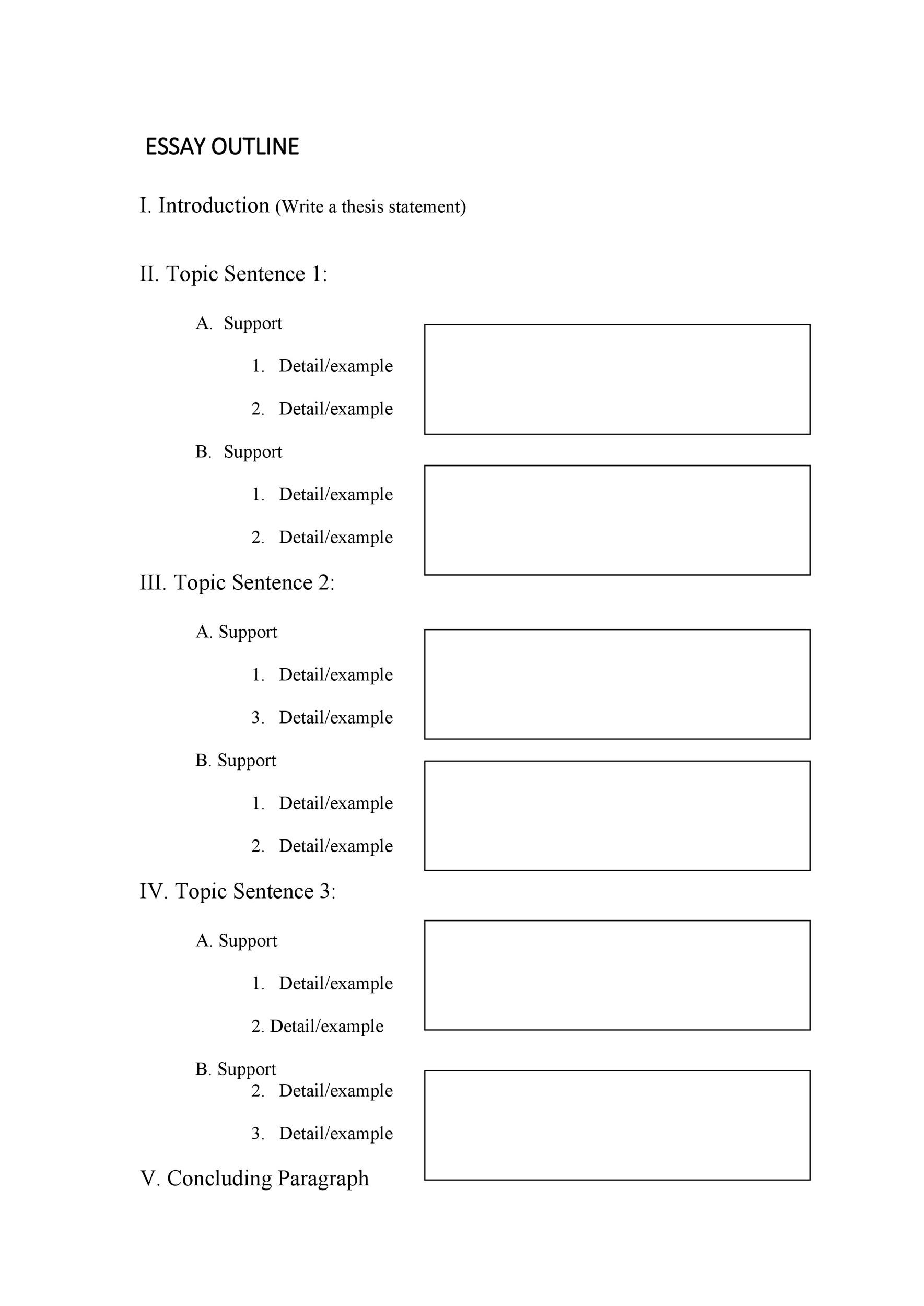 37 Outstanding Essay Outline Templates Argumentative Narrative Persuasive 