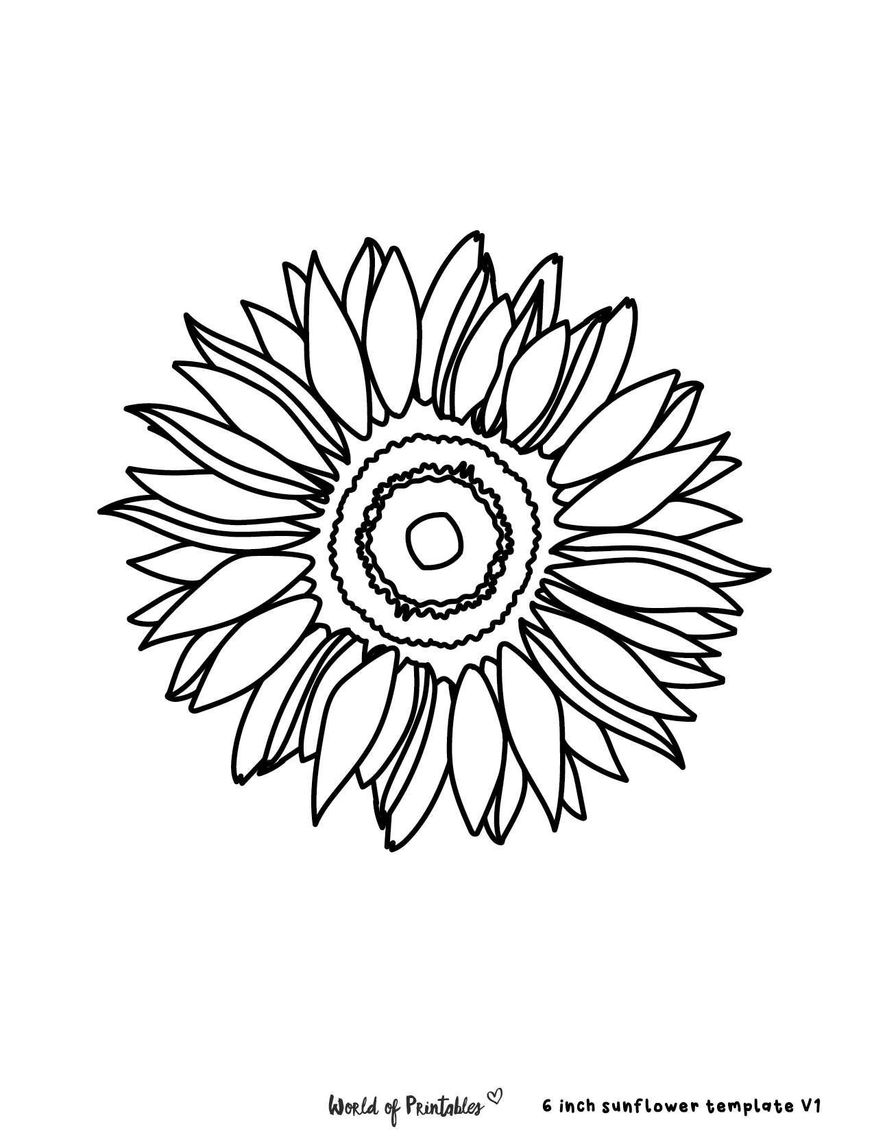 40 Best Sunflower Templates World Of Printables