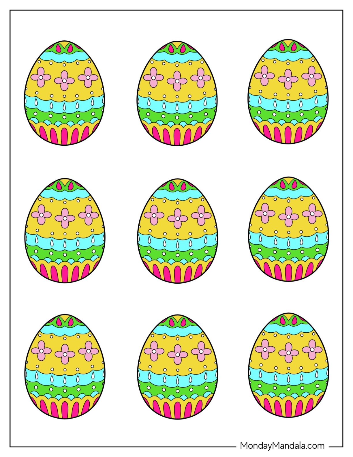Egg Template Printable Free