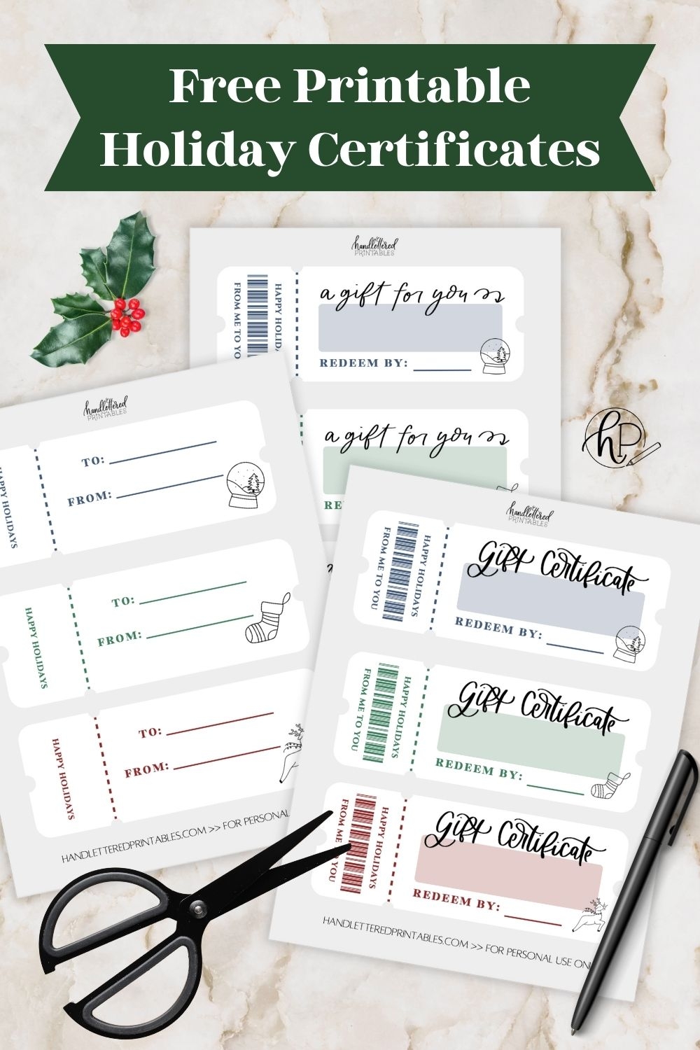 Free Gift Certificate Templates Printable