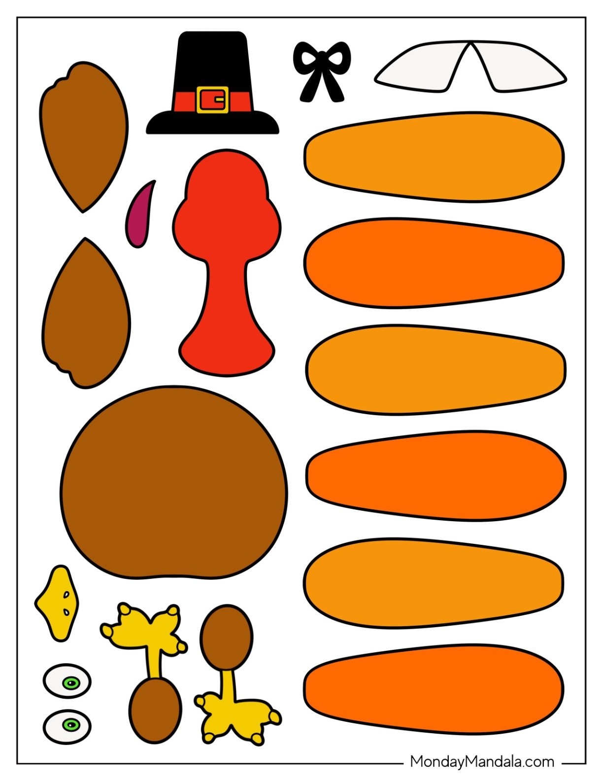 Turkey Template Free Printable