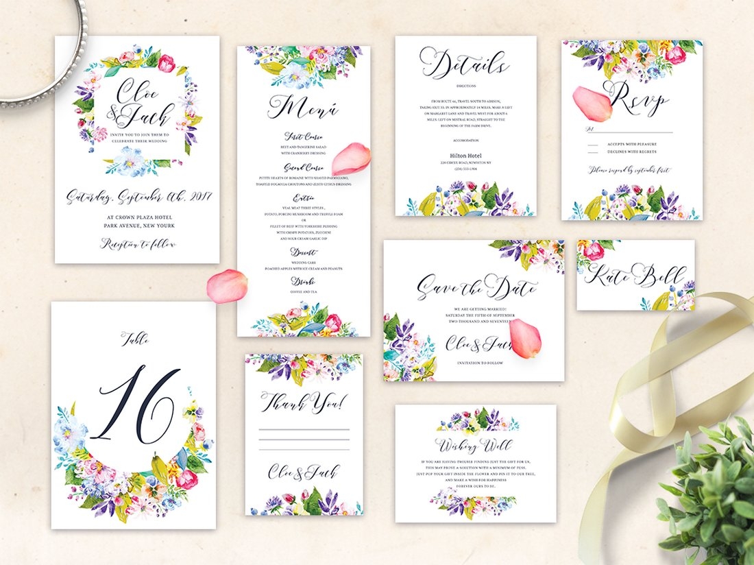 70 Gorgeous Wedding Invitation Templates Design Shack