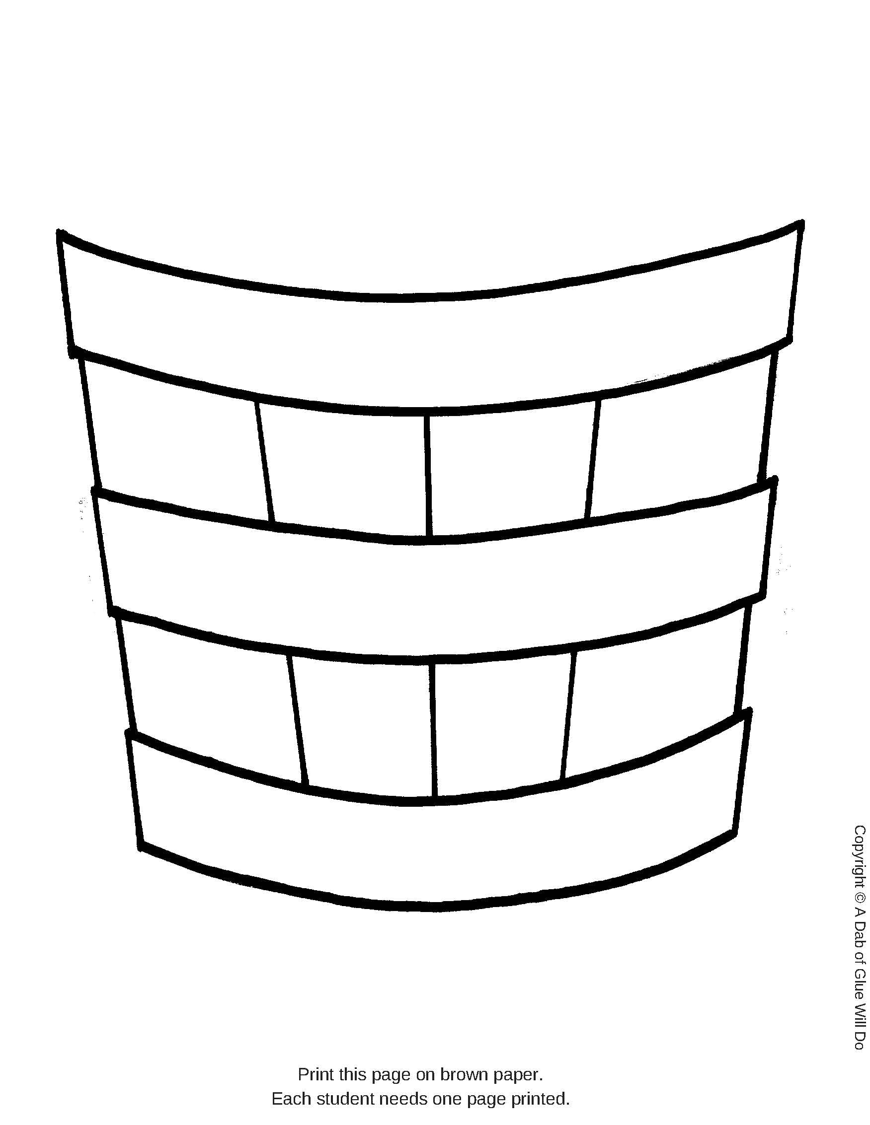 Apple Bucket Paper Craft Activity And Creative Writing A Dab Of Glue Will Do