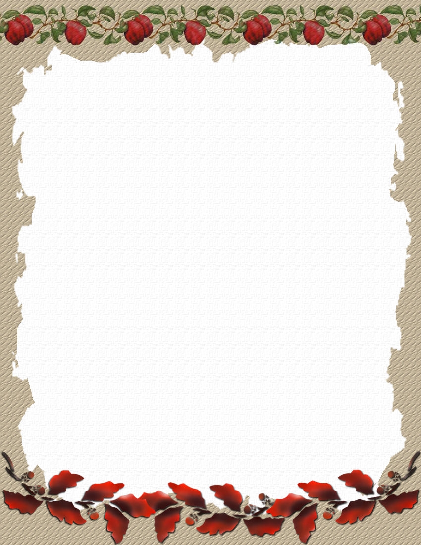 Autumn Or Fall FREE Stationery Template Downloads