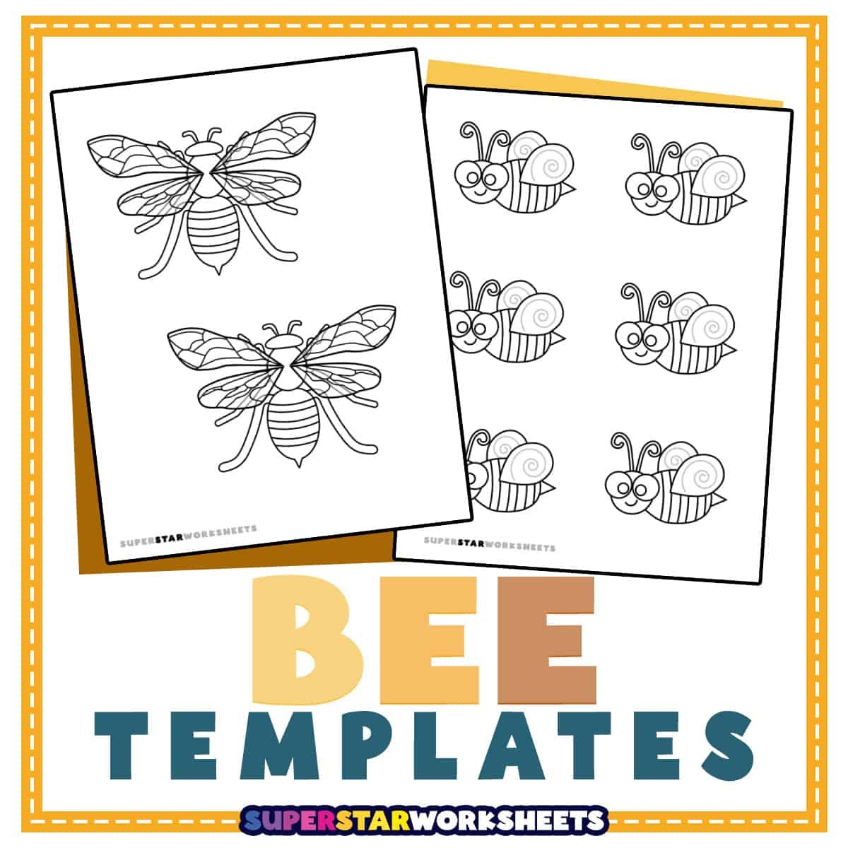 Free Printable Bumble Bee Template
