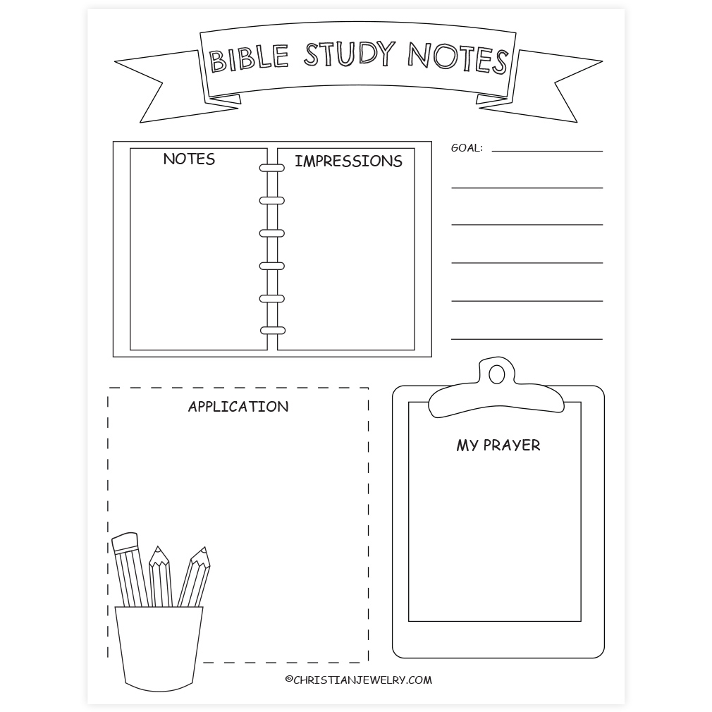 Free Printable Bible Study Templates