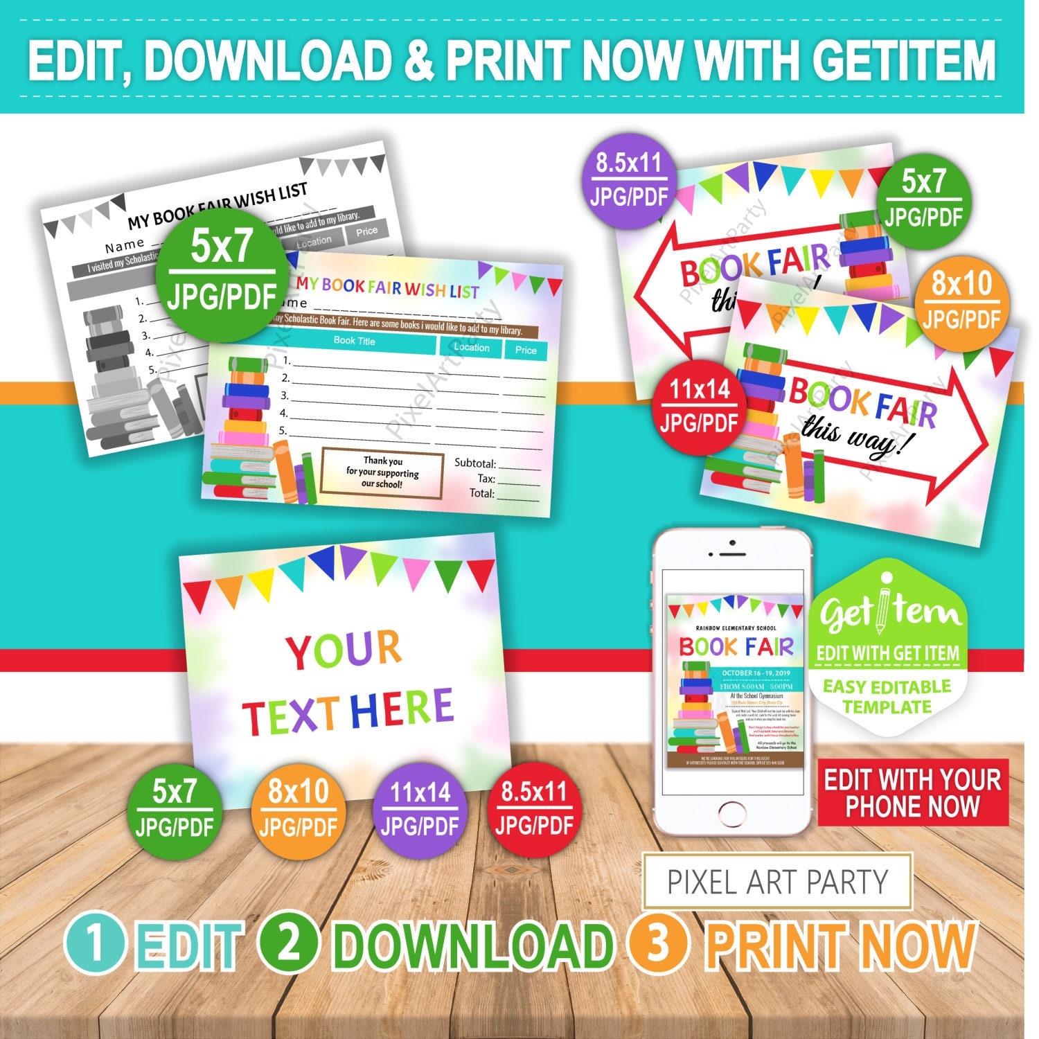 Book Fair Wish List Template Free Printable