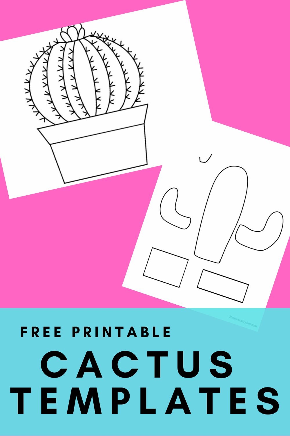 Cactus Template Free Printable Craft 
