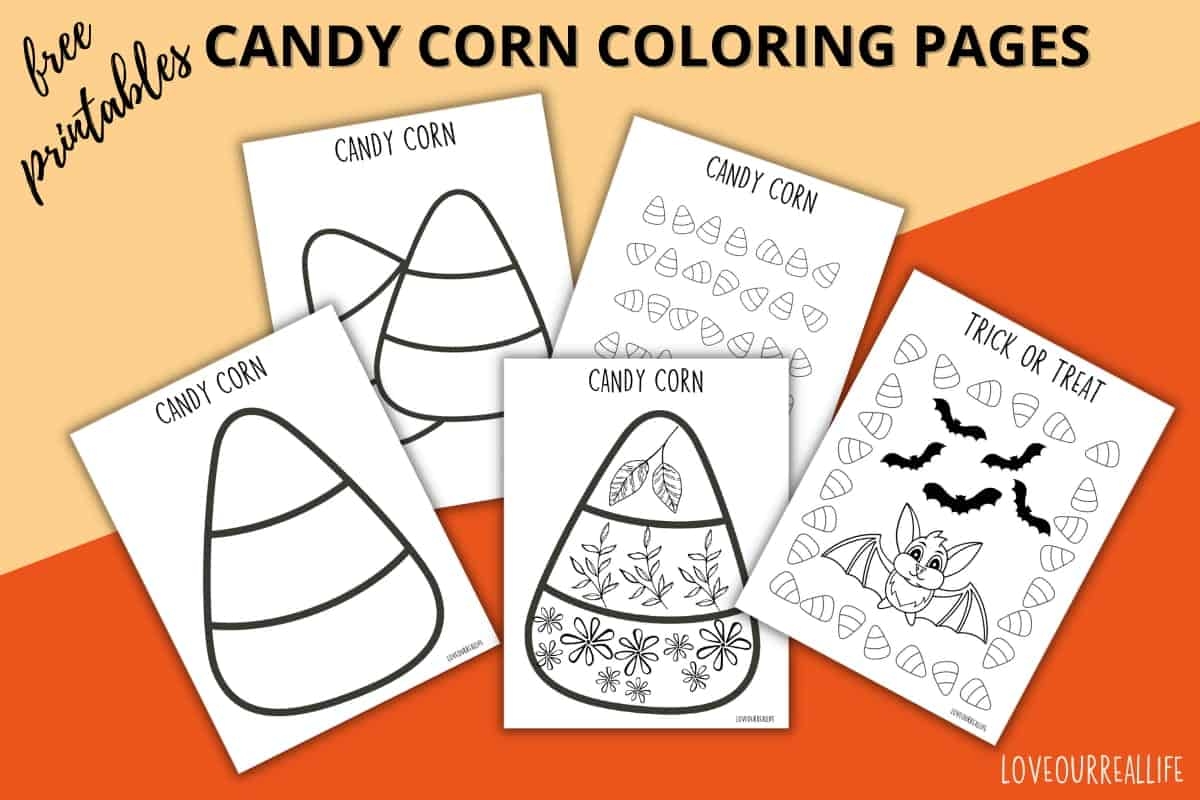 Candy Corn Coloring Pages For Kids FREE Printables Love Our Real Life