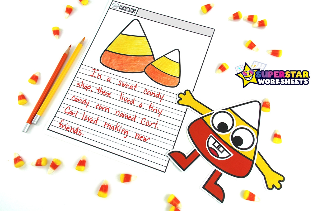 Candy Corn Template Superstar Worksheets