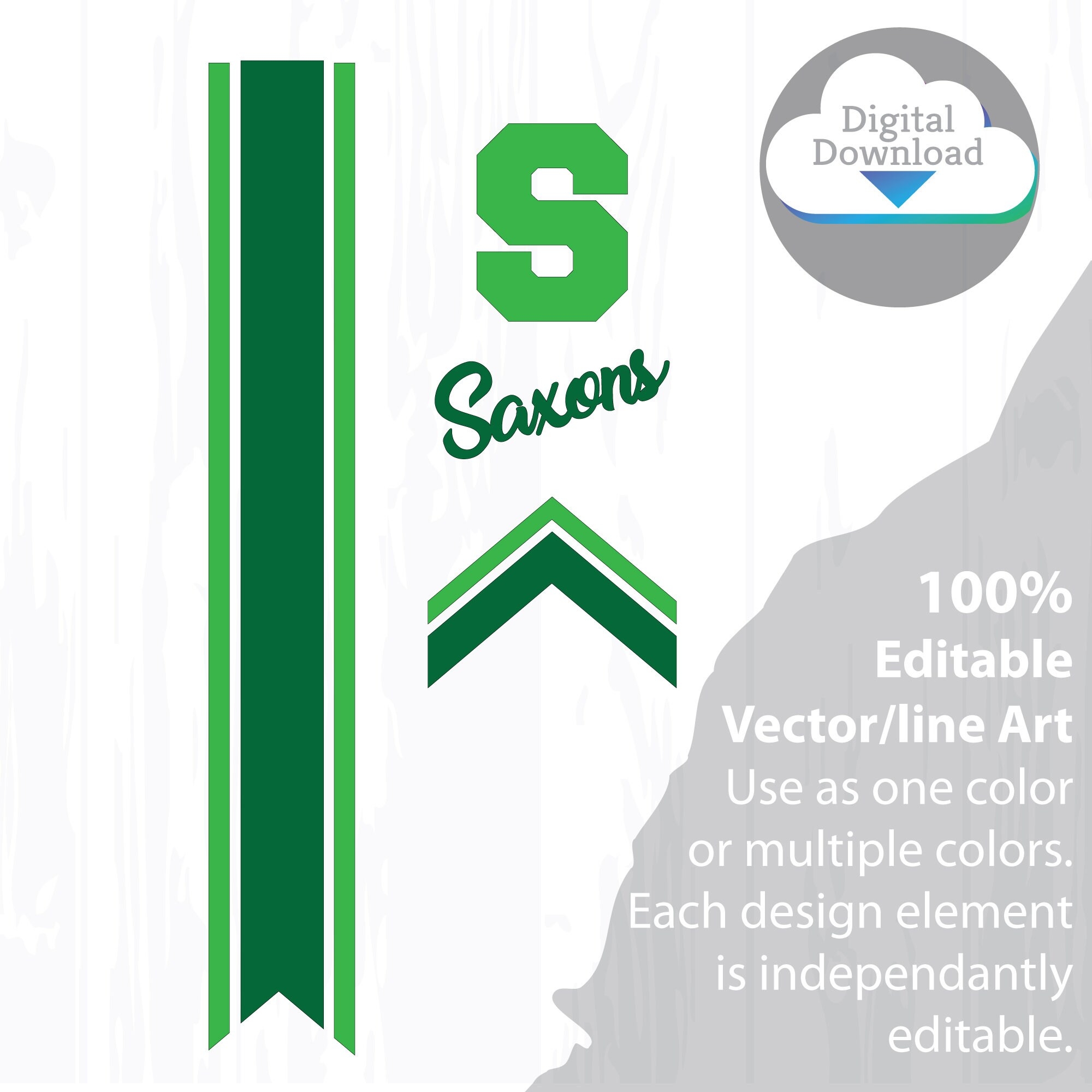 Cheer Bow Template SAXONS Stripes Arrow Tails Svg For Vinyl Heat Transfer 3 Layout 5 8 Tails FREE Printable PDF How To Make A Bow