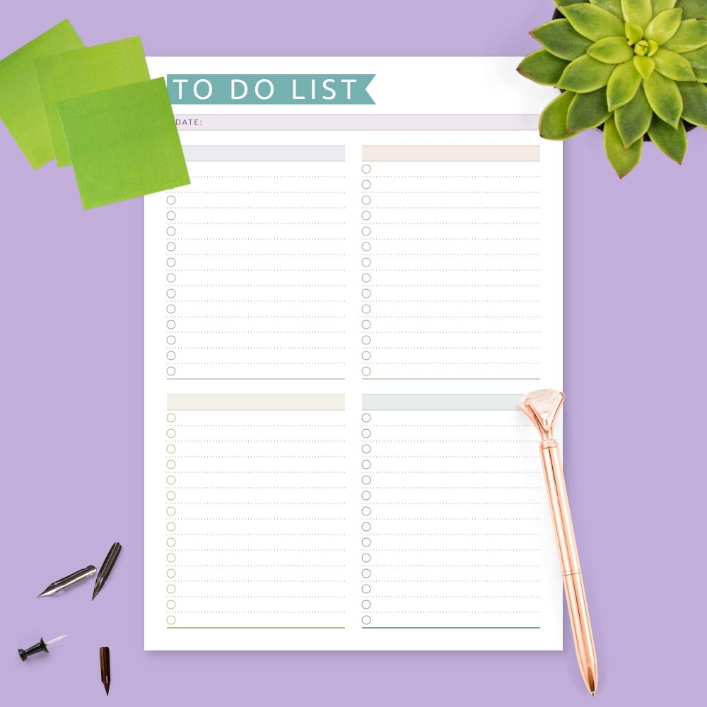 To Do List Template Free Printable