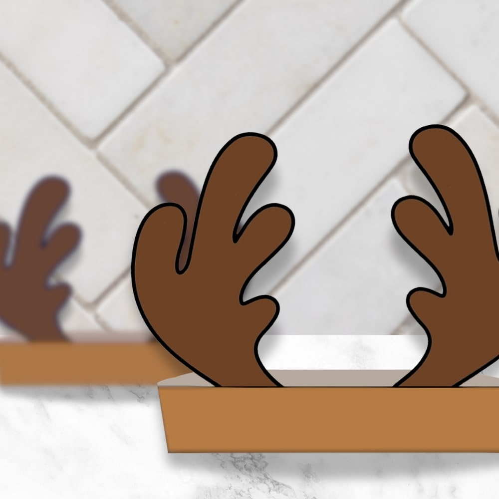 Cute Printable Reindeer Antlers Craft Template Simple Mom Project
