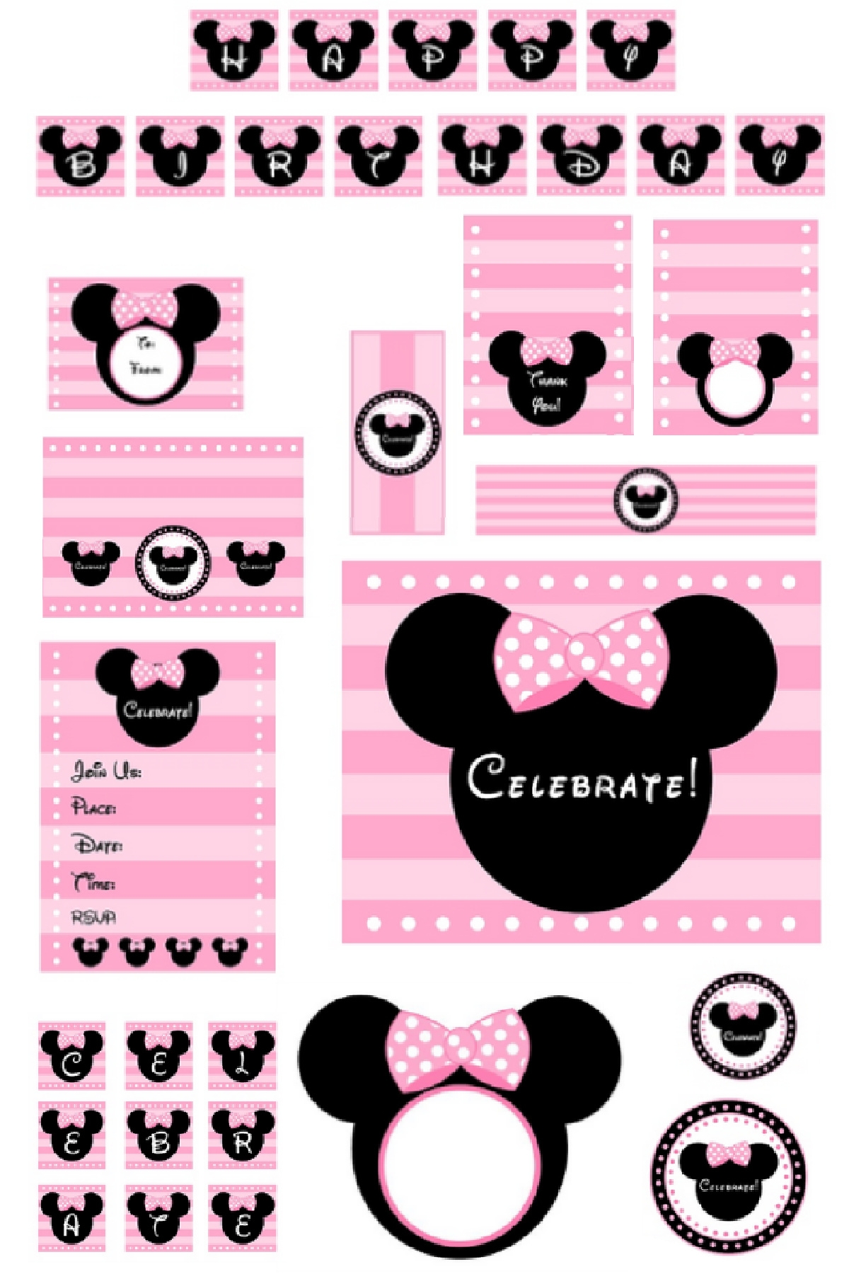 Free Printable Minnie Mouse Ears Template