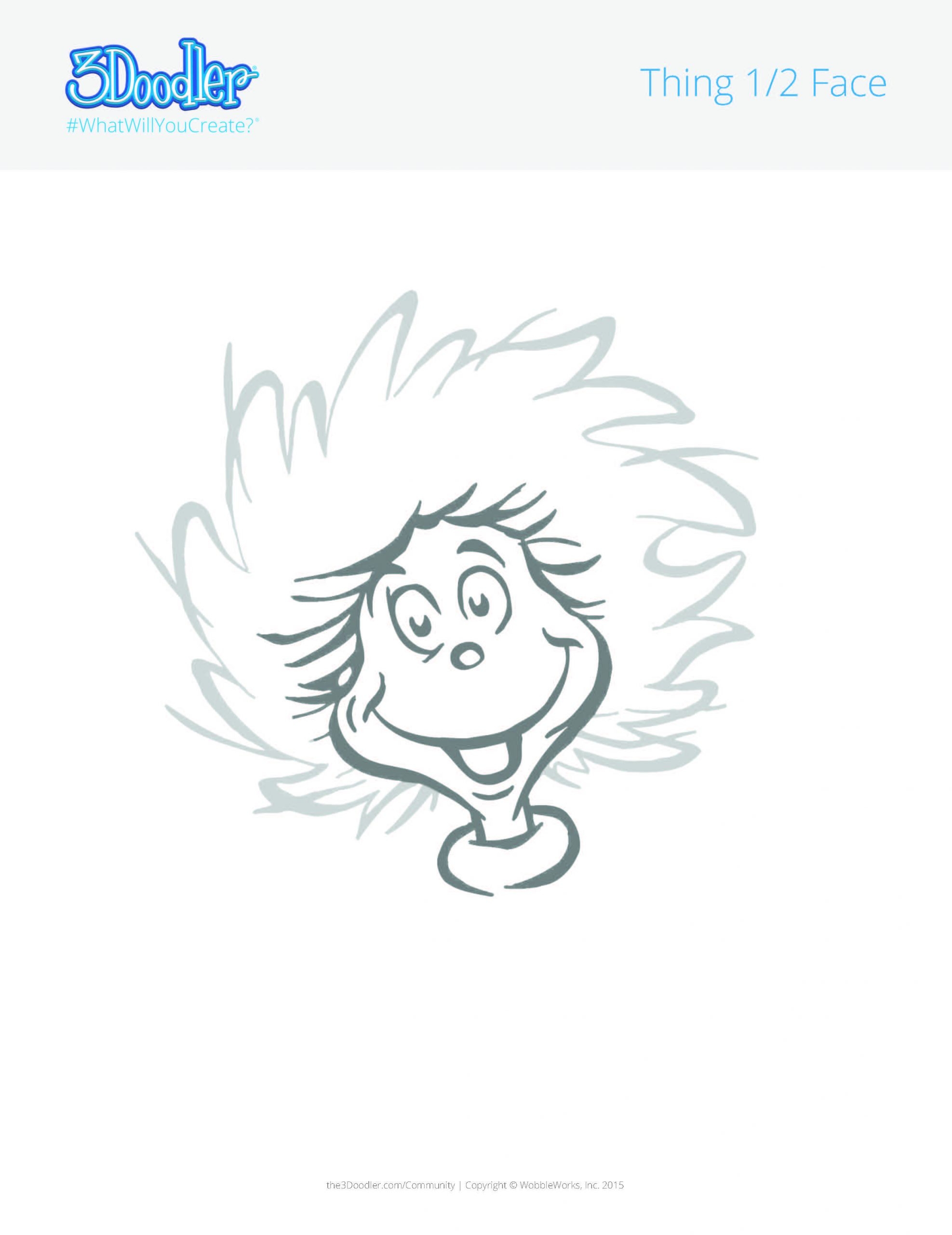 Thing 1 And Thing 2 Free Printable Template