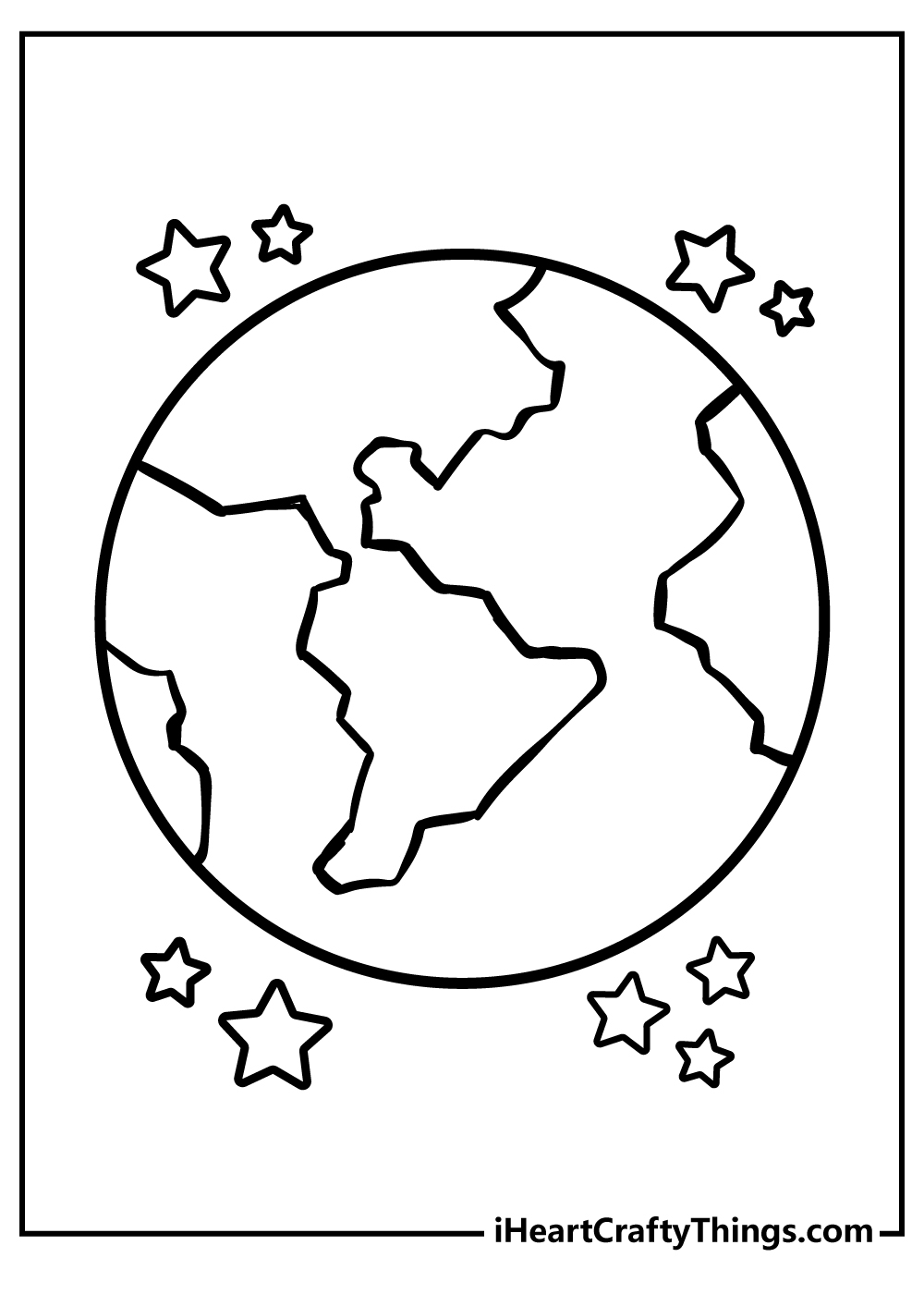 Earth Template Free Printable