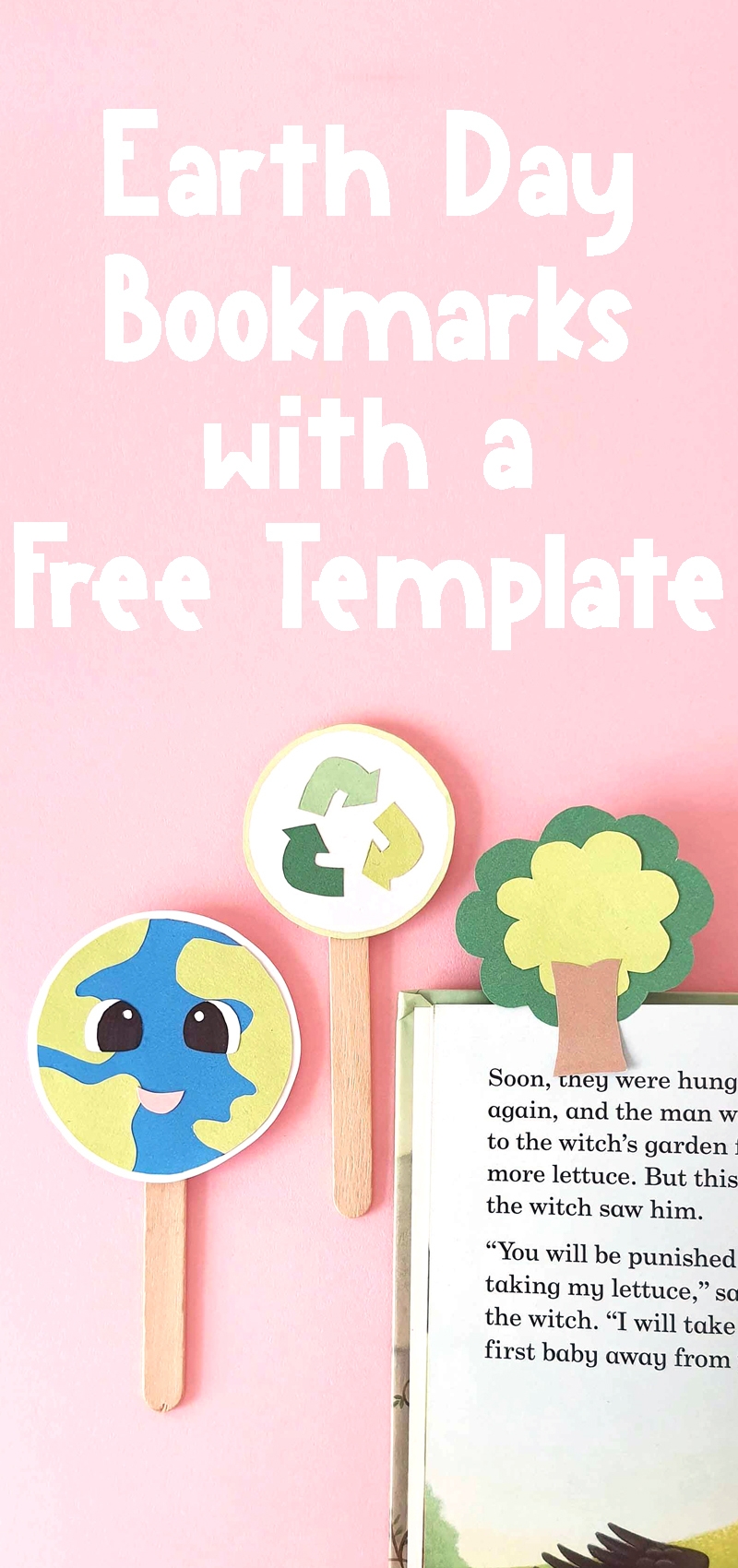 Earth Day Bookmarks Free Printable Template
