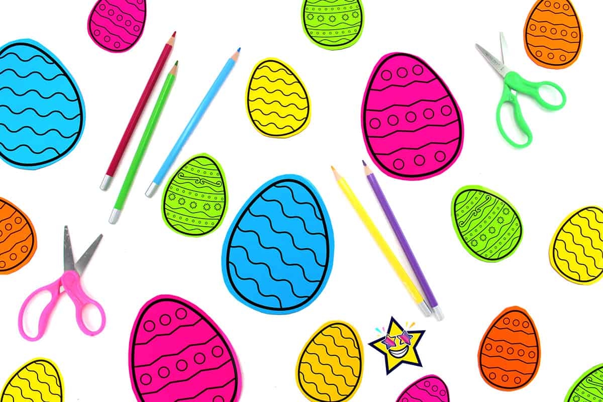 Easter Egg Template Superstar Worksheets