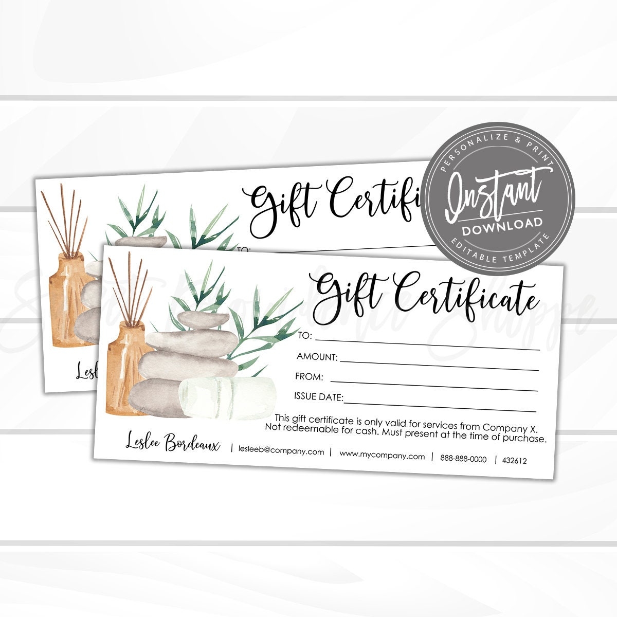 Free Printable Massage Voucher Template