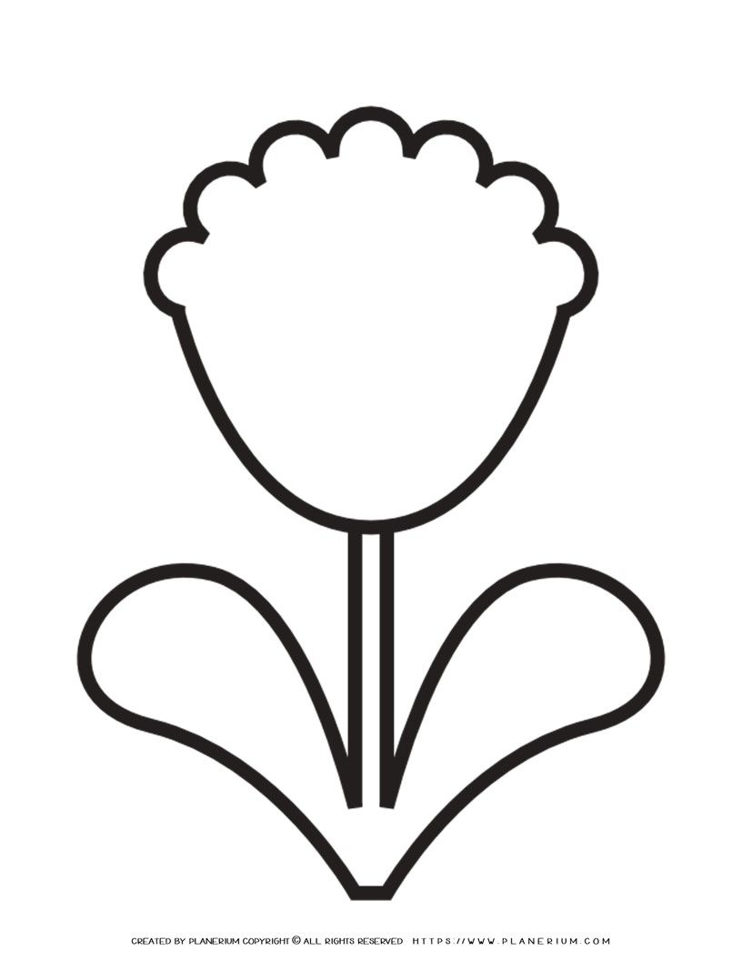 Flower Template Printable Planerium
