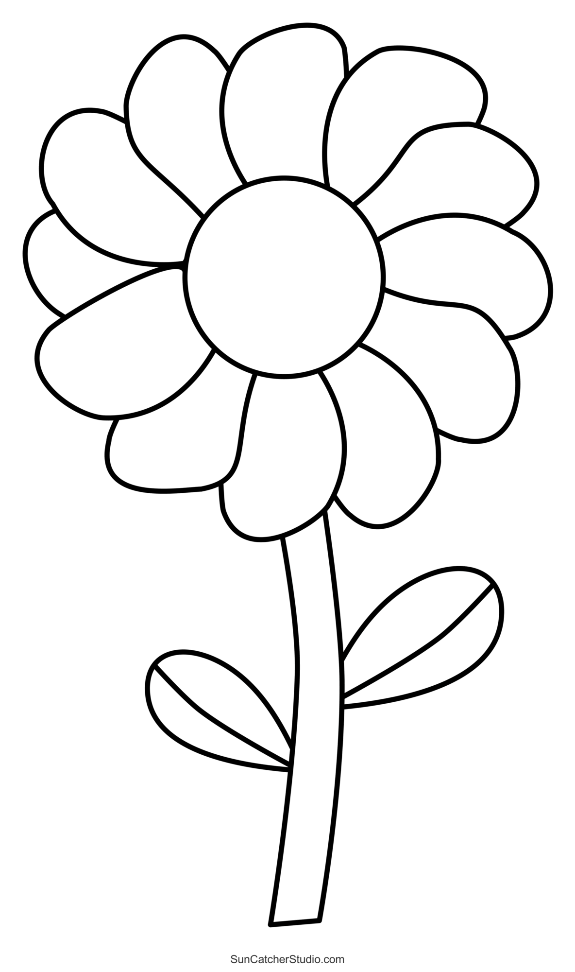 Flower Templates Patterns SVG Files Printable Stencils Free Printables Monograms Design Tools Patterns DIY Projects
