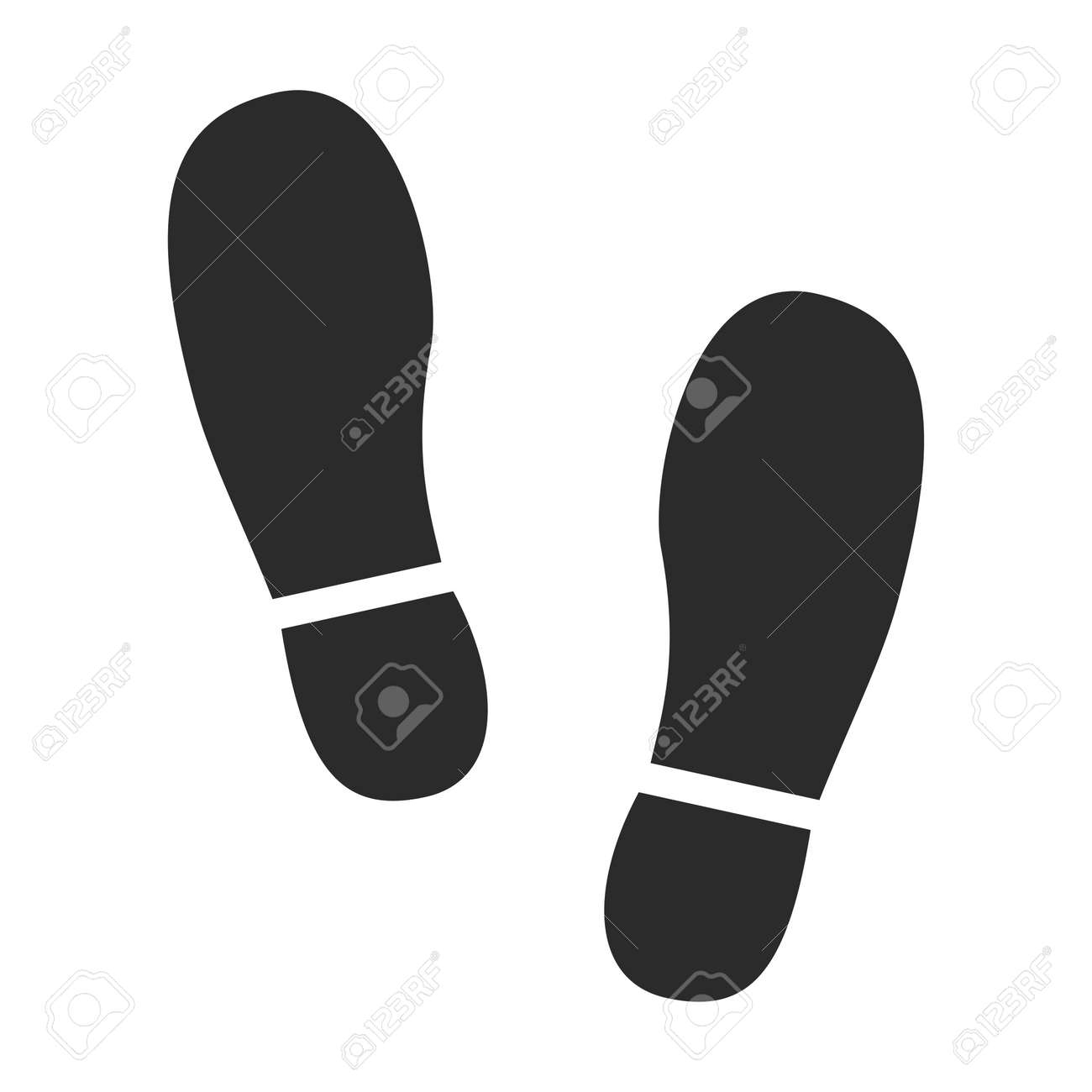 Footprint Shoes Human Footprint Icon Foot Steps Sign Step Trail Template Design Vector Illustration Royalty Free SVG Cliparts Vectors And Stock Illustration Image 168705554 