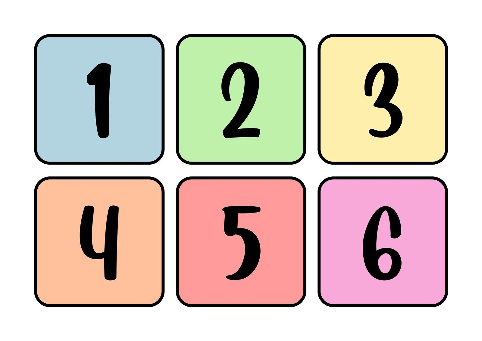 Number Templates Printable Free