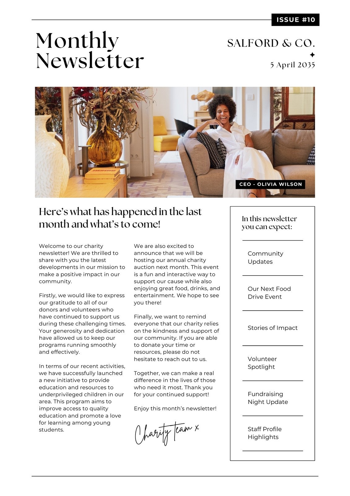 Free And Customizable Professional Newsletter Templates Canva