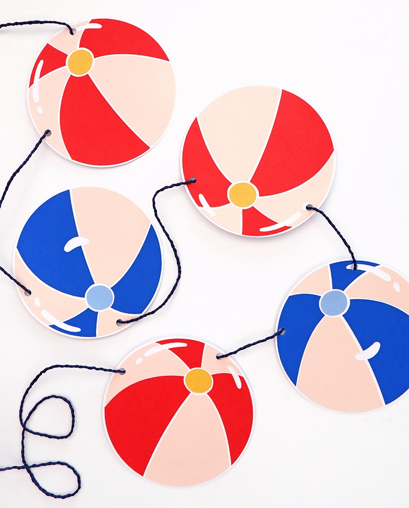 Free Printable Beach Ball Templates