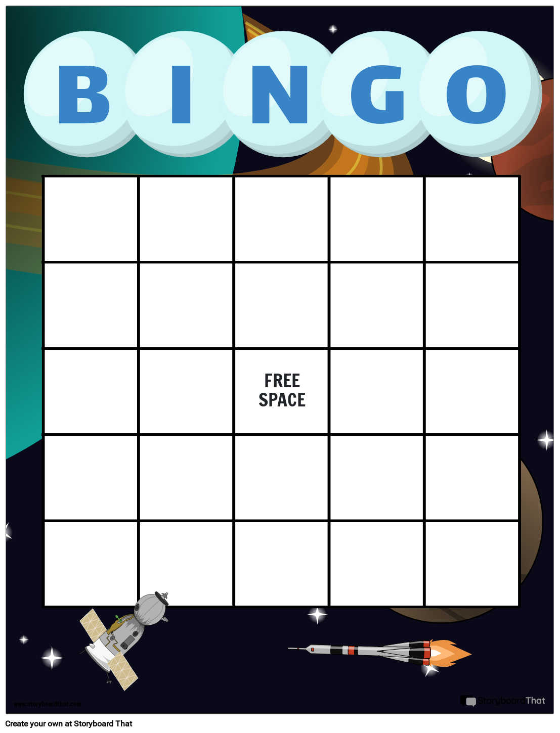 Free Printable Cute Bingo Template