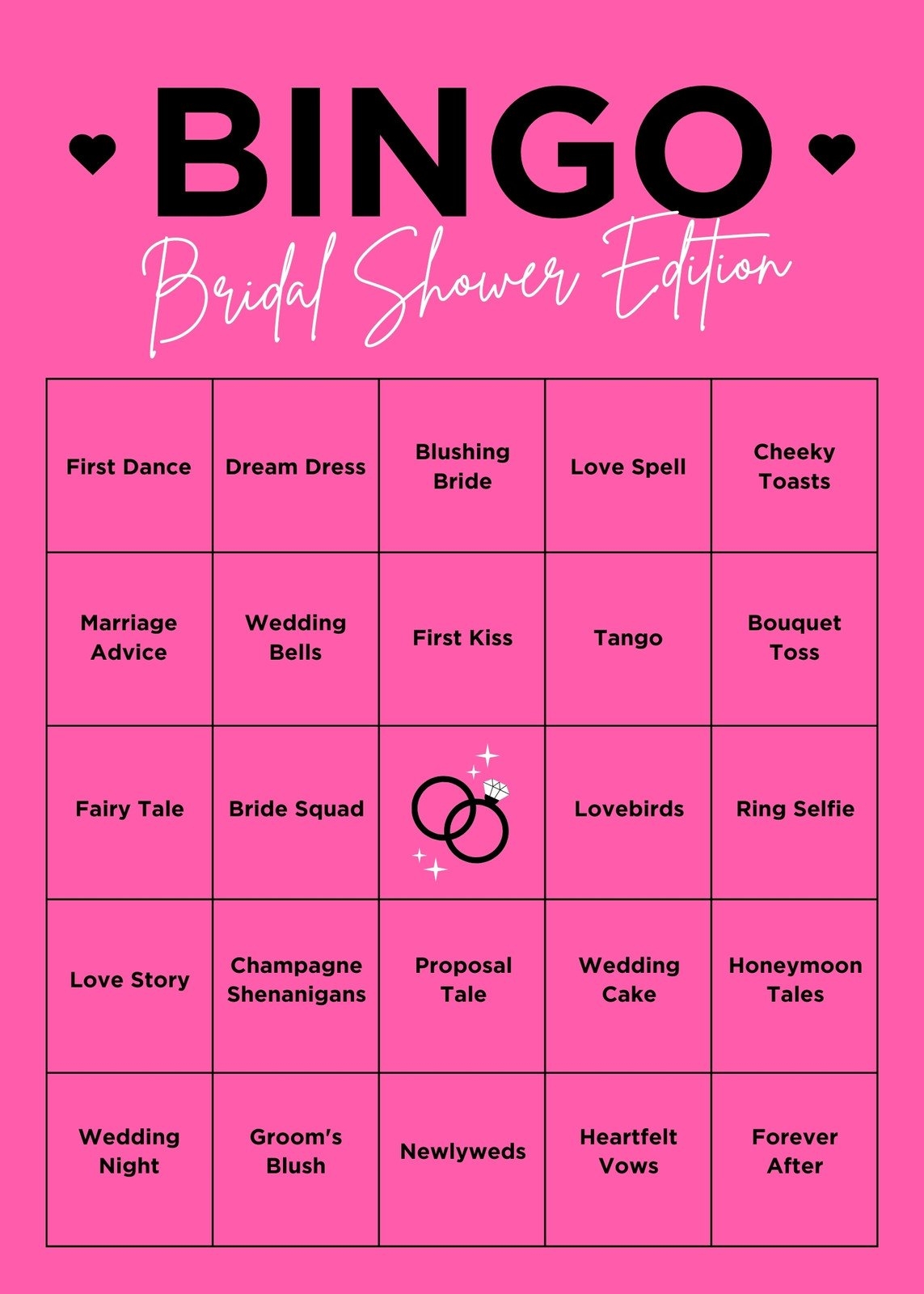 Free Bingo Card Templates To Customize And Print Canva