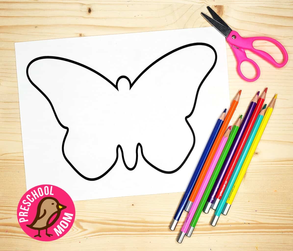 Free Printable Large Butterfly Template