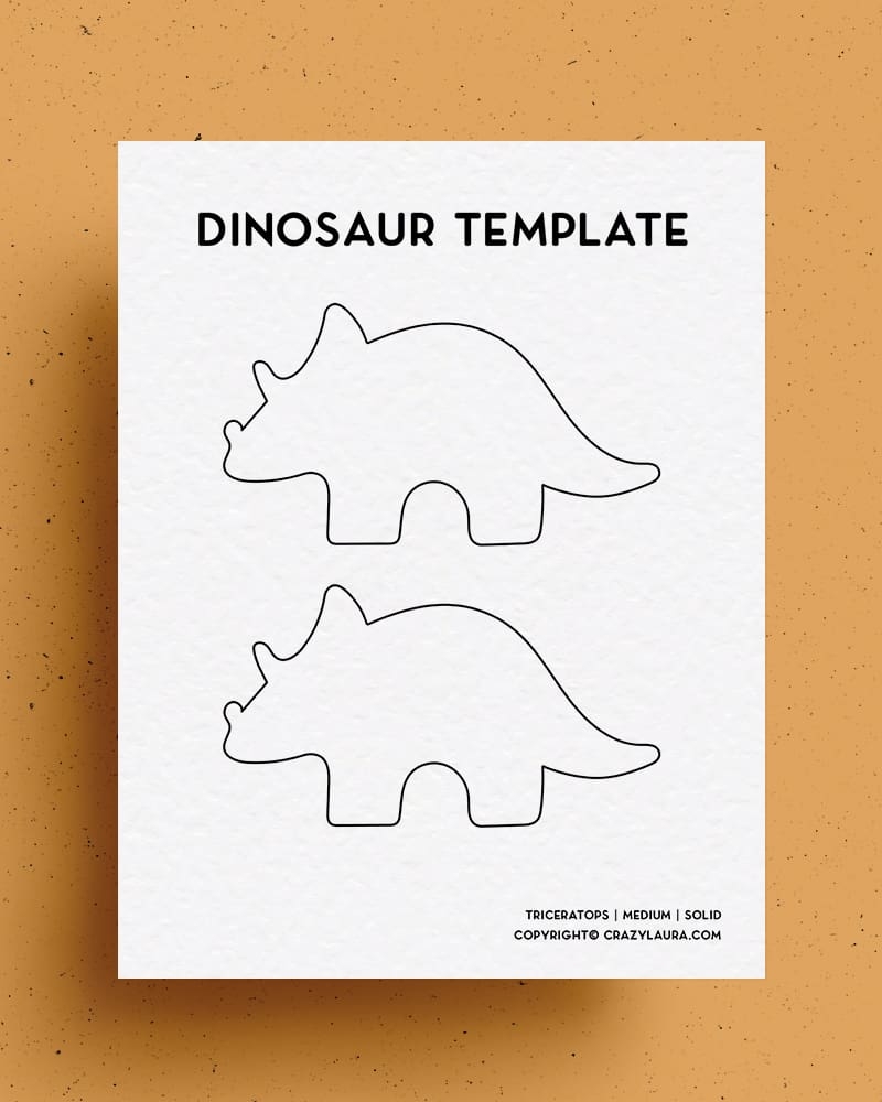 Free Dinosaur Template Printable Stencil For 2025 Crazy Laura