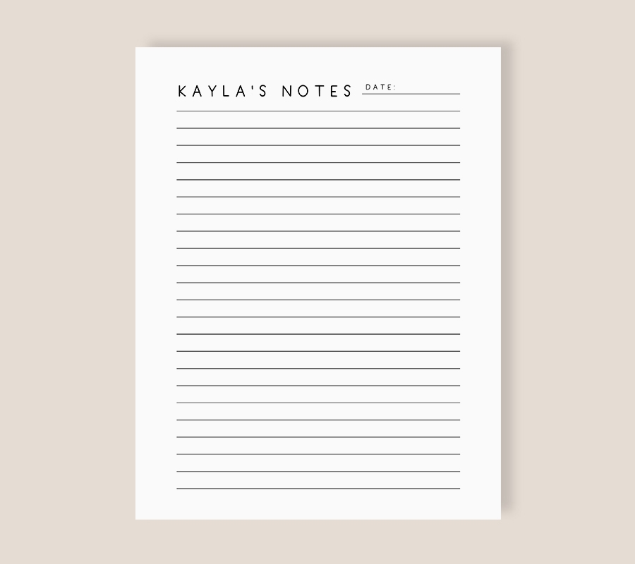 Free Template Printable