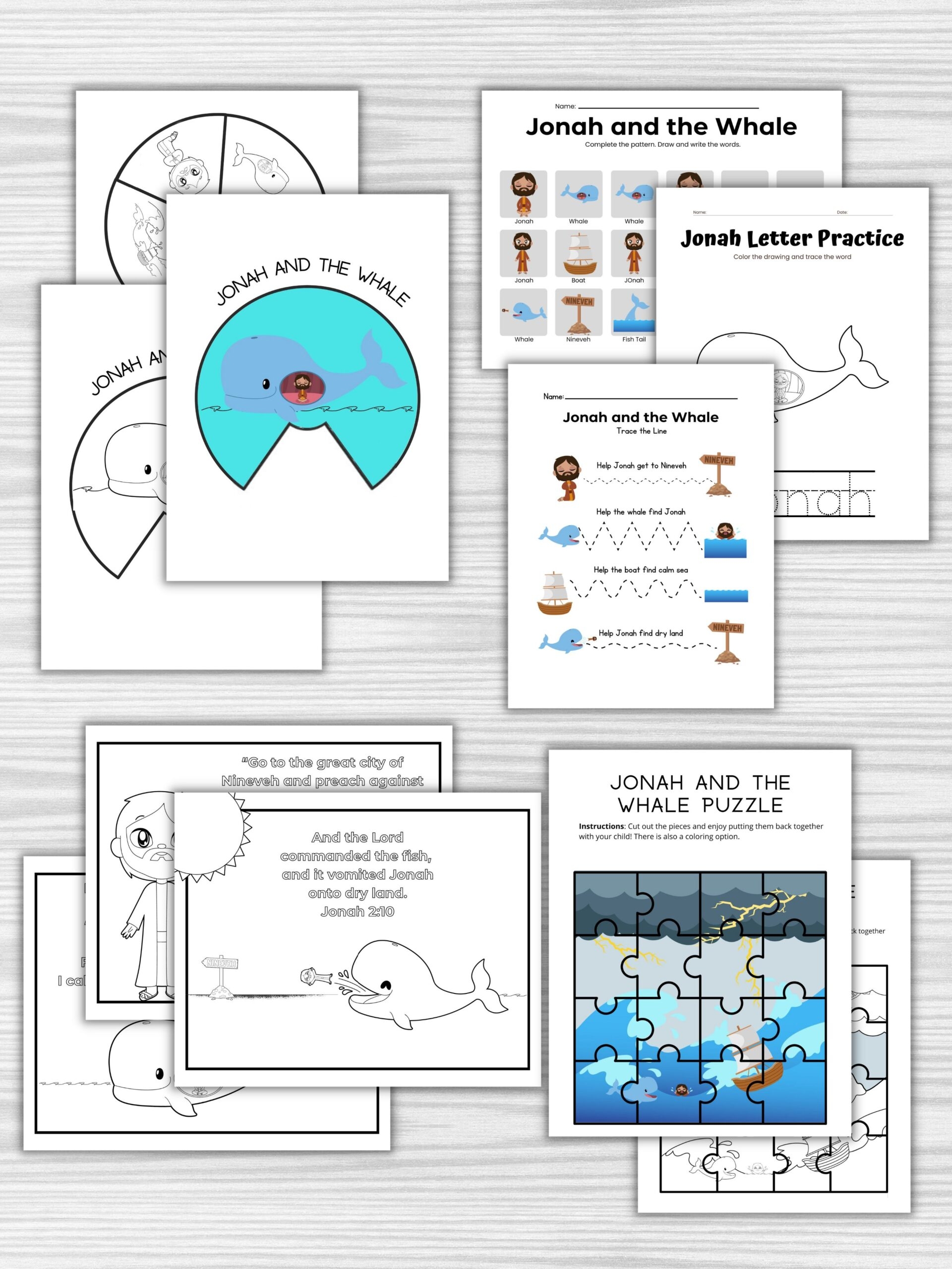 Free Jonah And The Whale Printables Healing Home