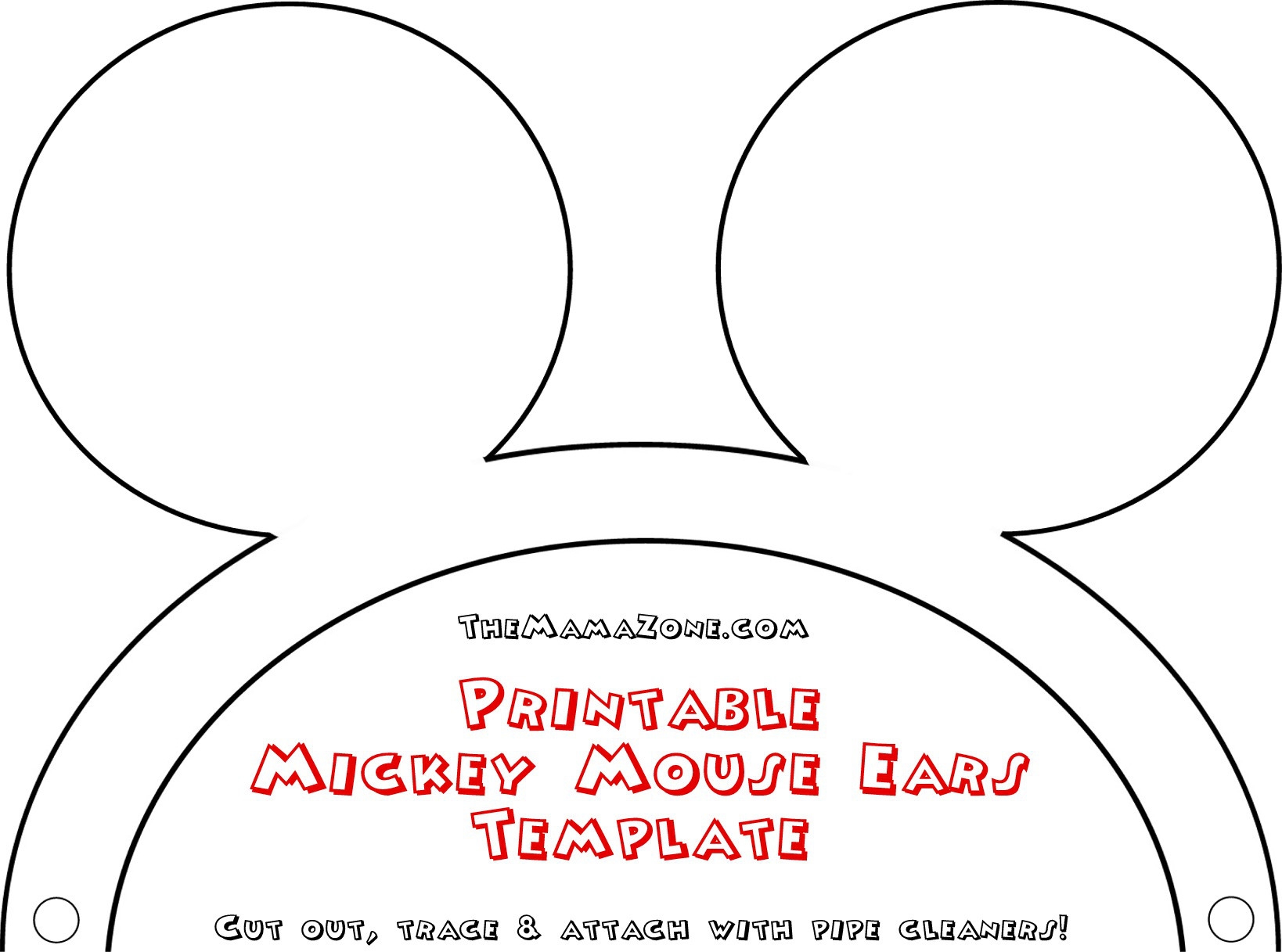 Free Mickey Mouse Ears Template Headband Download Free Mickey Mouse Ears Template Headband Png Images Free ClipArts On Clipart Library