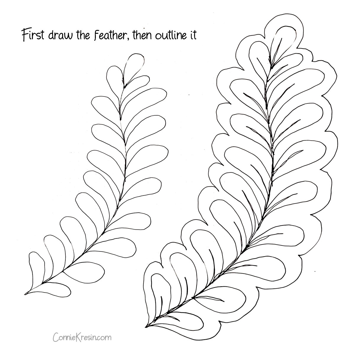 Free Feather Template Printable