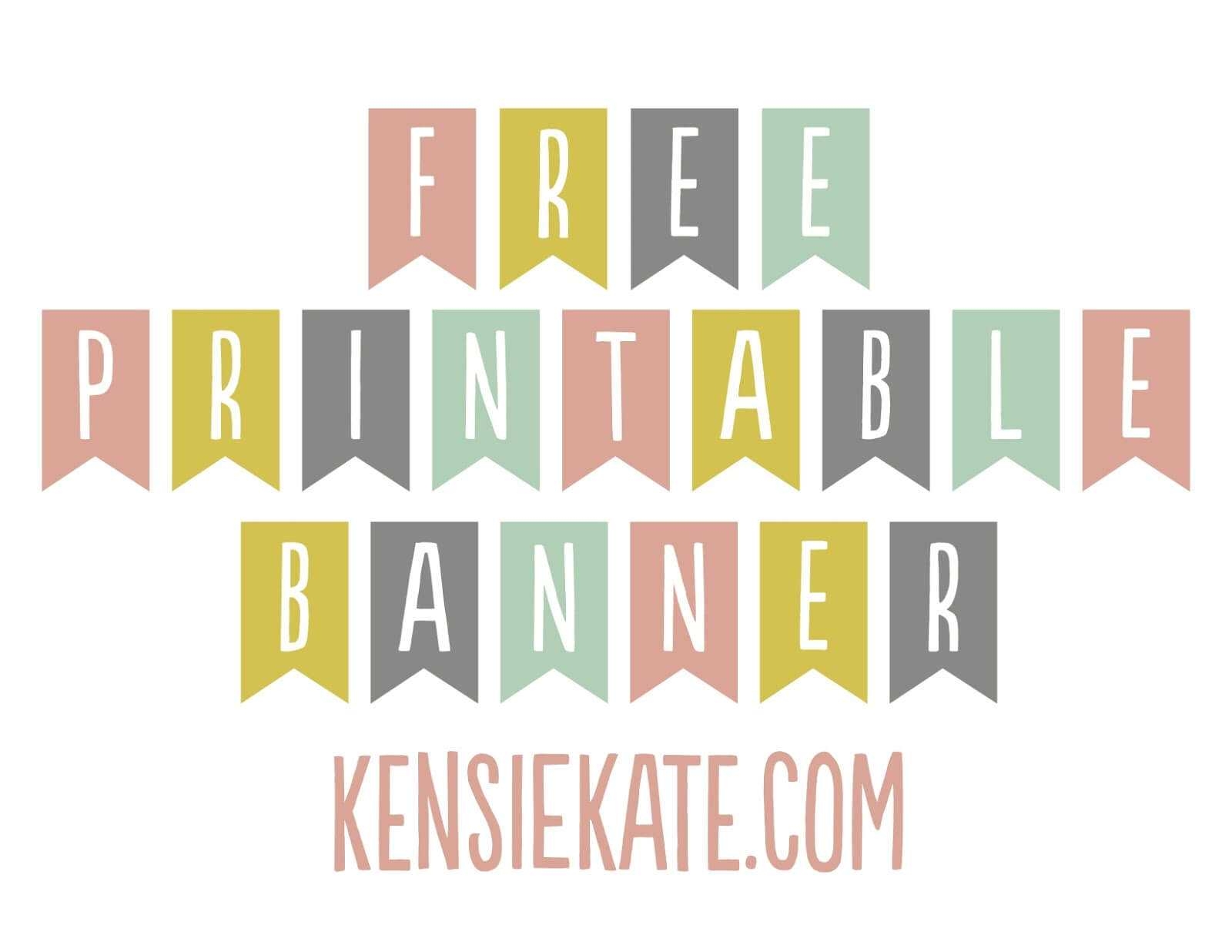 Free Printable Alphabet Banner Printable Party Favors