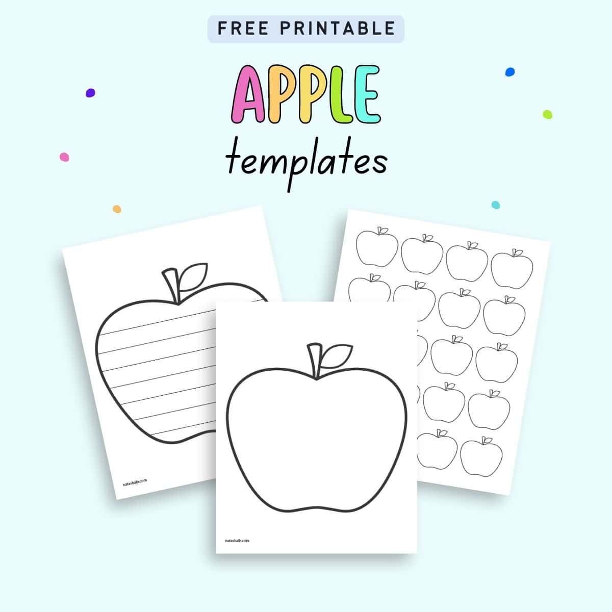 Free Printable Apple Templates The Artisan Life
