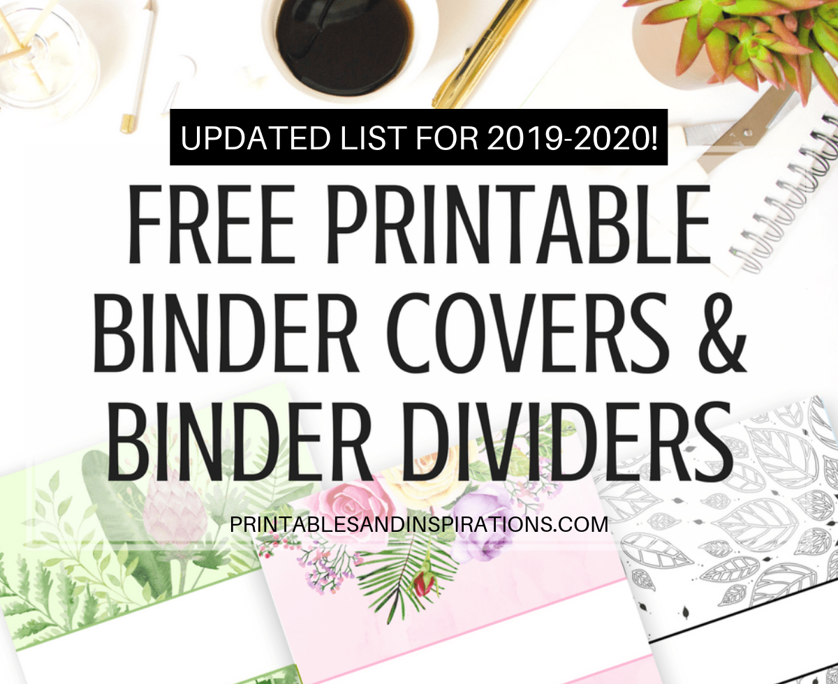 Free Binder Cover Templates Printable