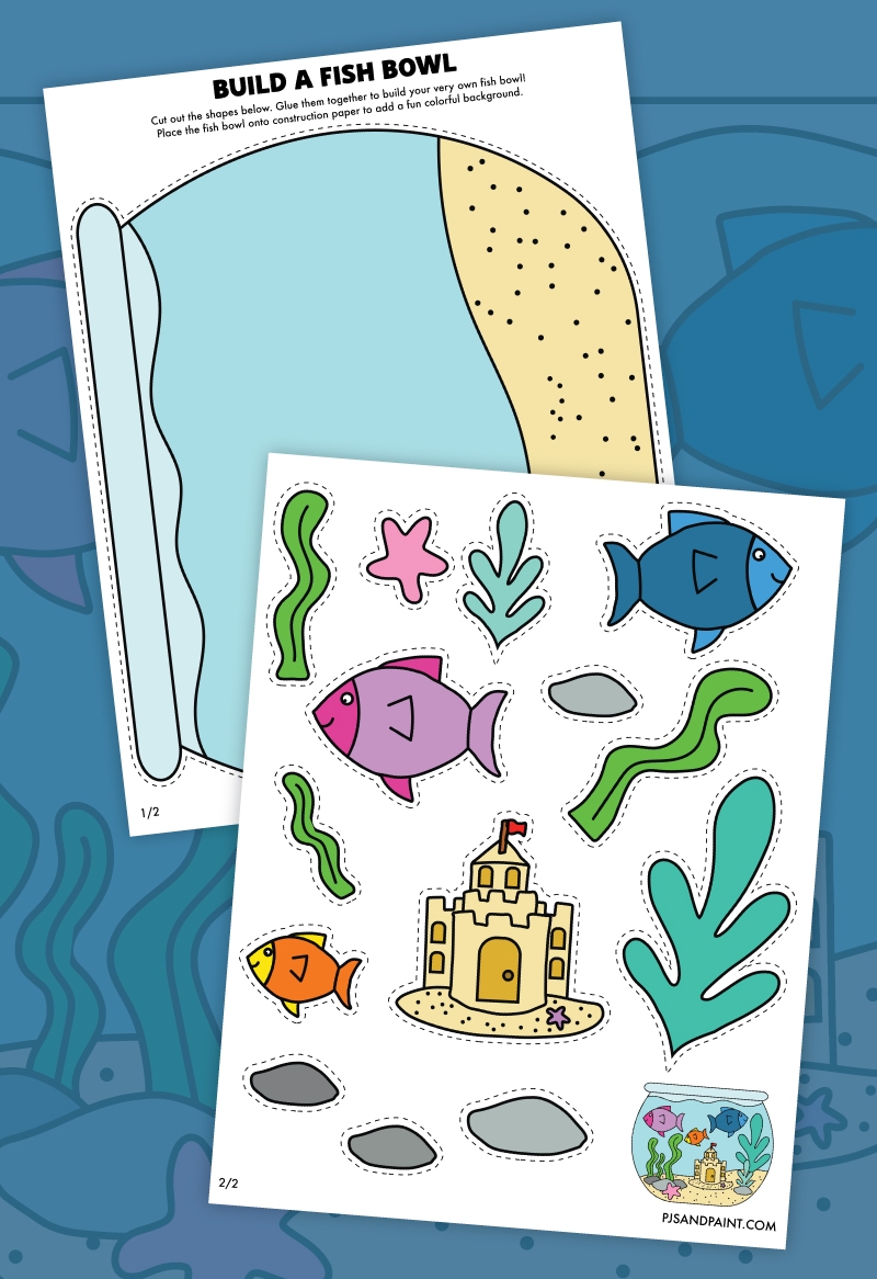 Fish Bowl Template Printable Free