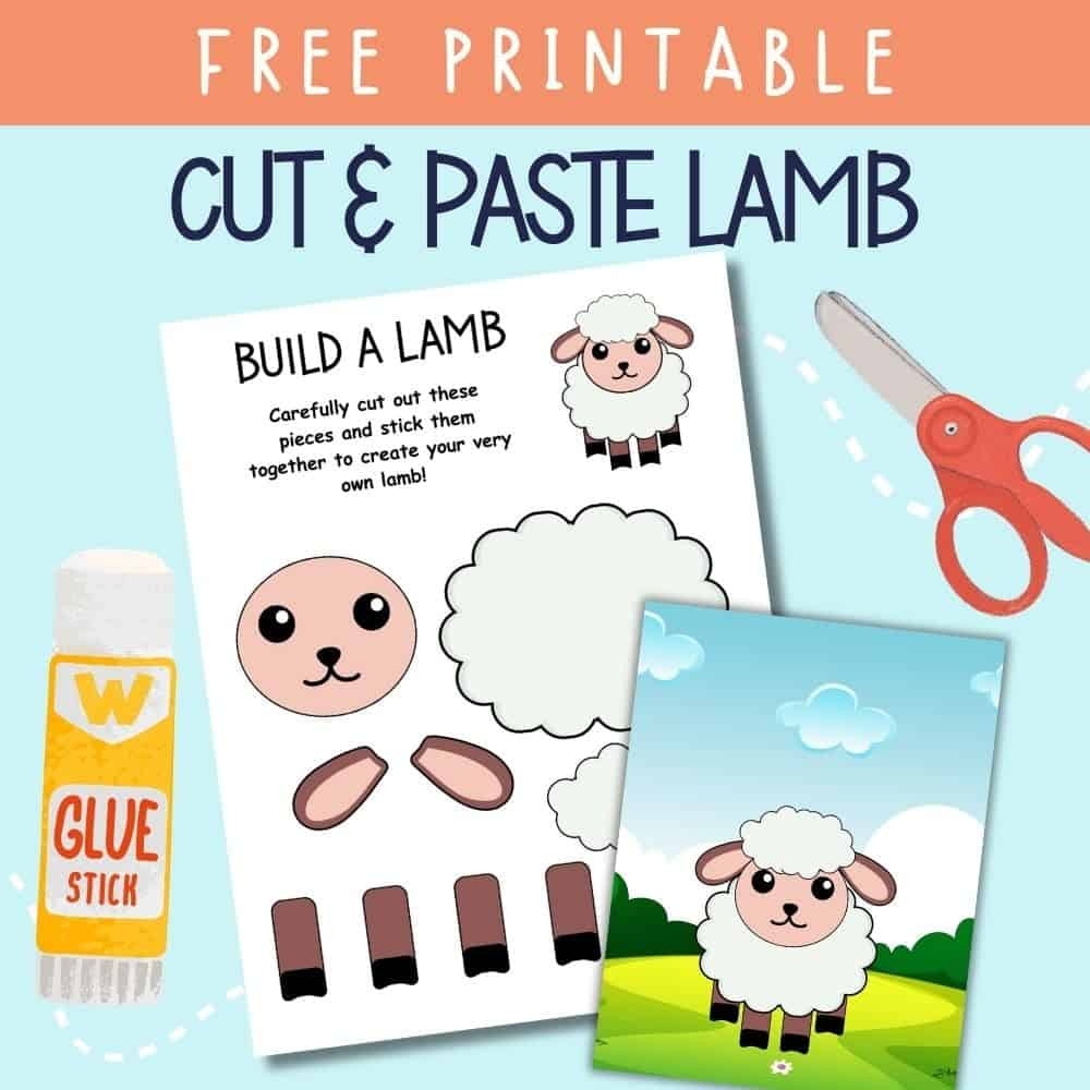 Free Printable Build A Lamb Craft The Artisan Life